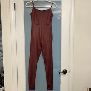 Wild Fable Maroon Spaghetti Strap Jumpsuit